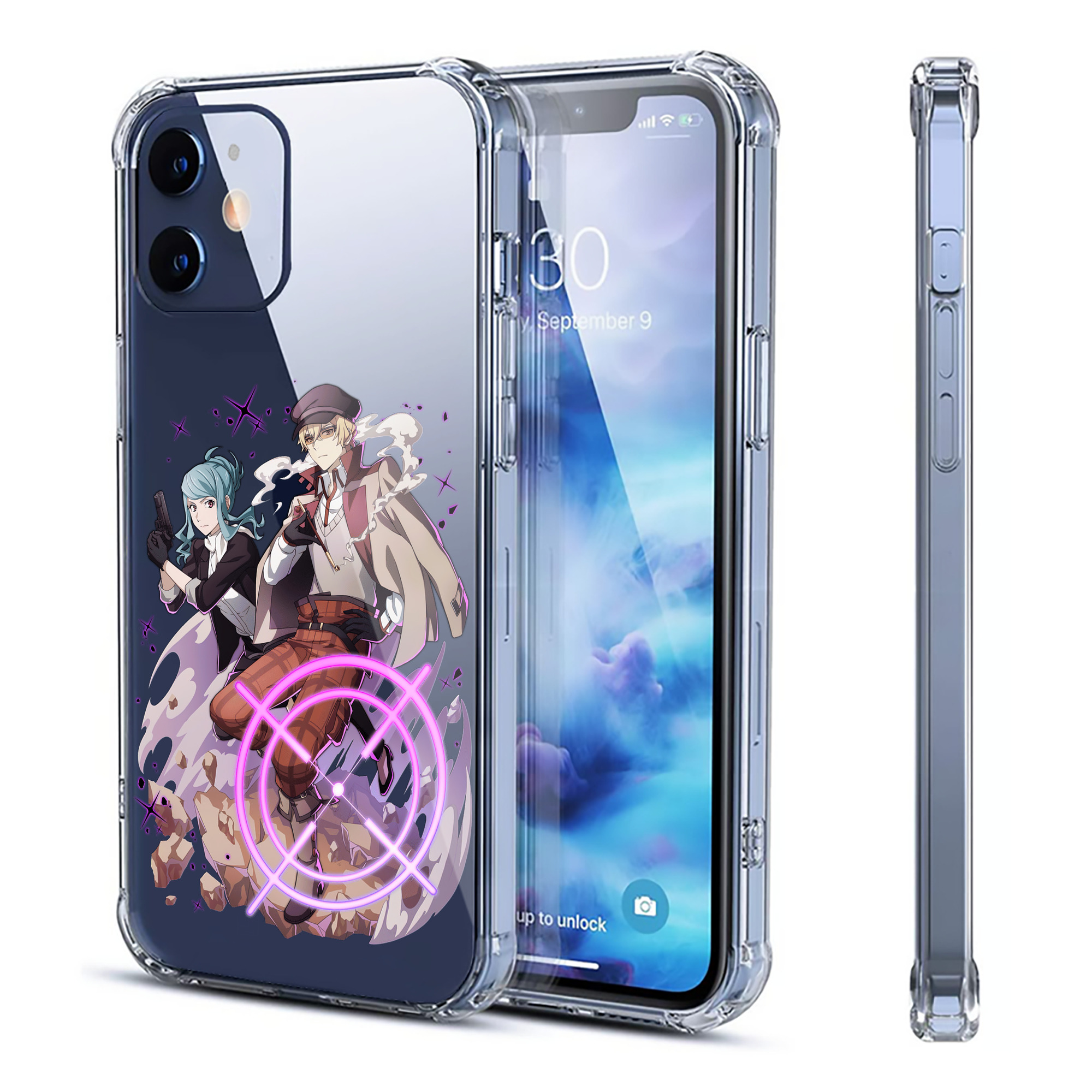 （画像用） 文豪ストレイドッグス Bungo Stray Dogs 【iPhone 12シリーズ対応】透明スマホケース（クリアソフトケース）